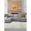 Tapis gris ombre en soie 6 pi 1 po x 9 pi 0 po