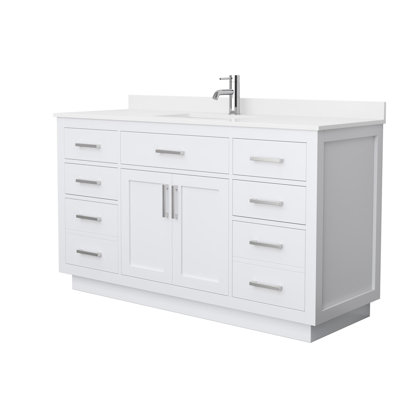 Beckett TK 60'' Bathroom Vanity with Quartz Top