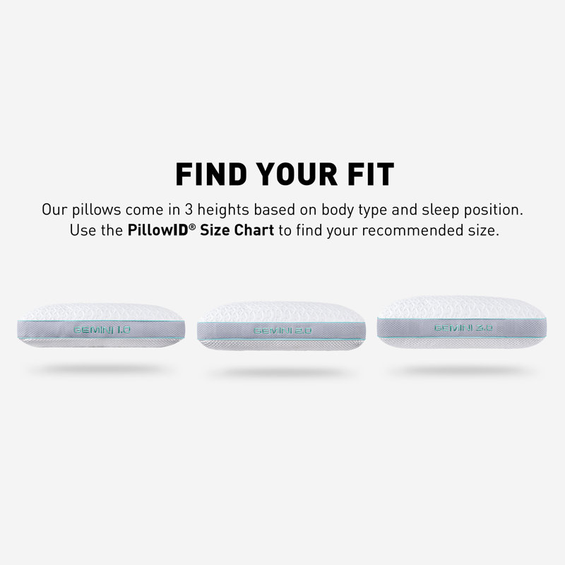 Gemini 2.0 White and Gray Cooling Performance Pillow