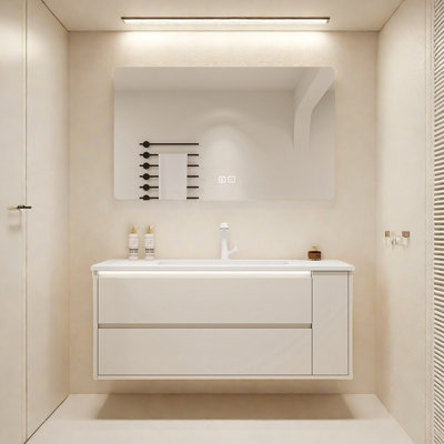 Armoire de salle de bain moderne et minimaliste de style italien