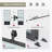 Metal and Glass Sliding Barn Door with Soft Close and Installation Hardware Kit-102461091