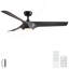 Ventilateur de plafond réversible 56 po avec pales en ABS gris foncé Modern Farmhouse