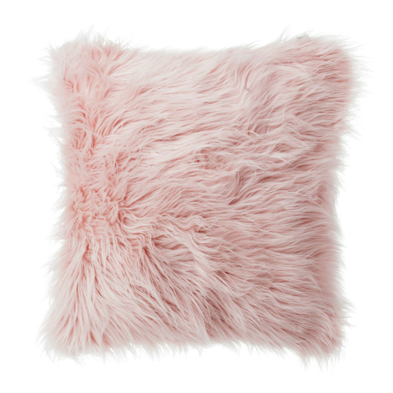 Woolen Sofa Pillow Cover, Pink