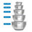 Viking 10 Piece Stainless Steel Mixing Bowl Set with Lids-1877017497