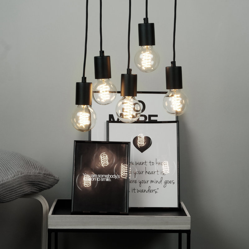 Cero Basic 5 - Light Cluster Pendant, Black