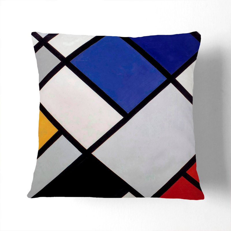 Square Cushion, 40cm H x 40cm W x 15cm D, White