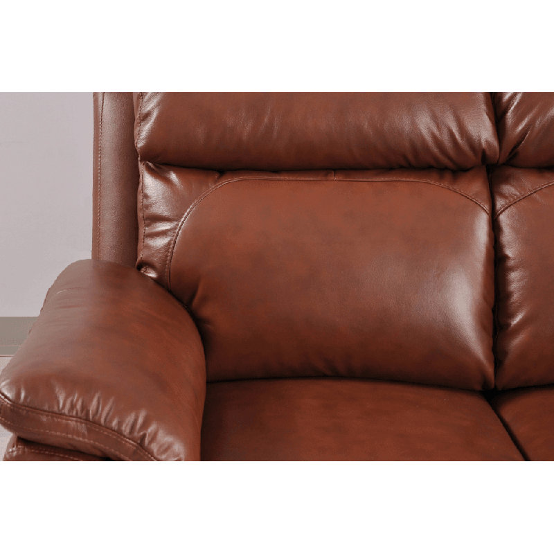 Cesiro Genuine Leather Electric Power Recliner Armchair, Tan