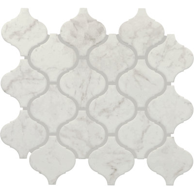 Itona 3" x 3" Ceramic Arabesque Mosaic in Matte (10 PC per Carton) (7.40 SQFT per Carton)