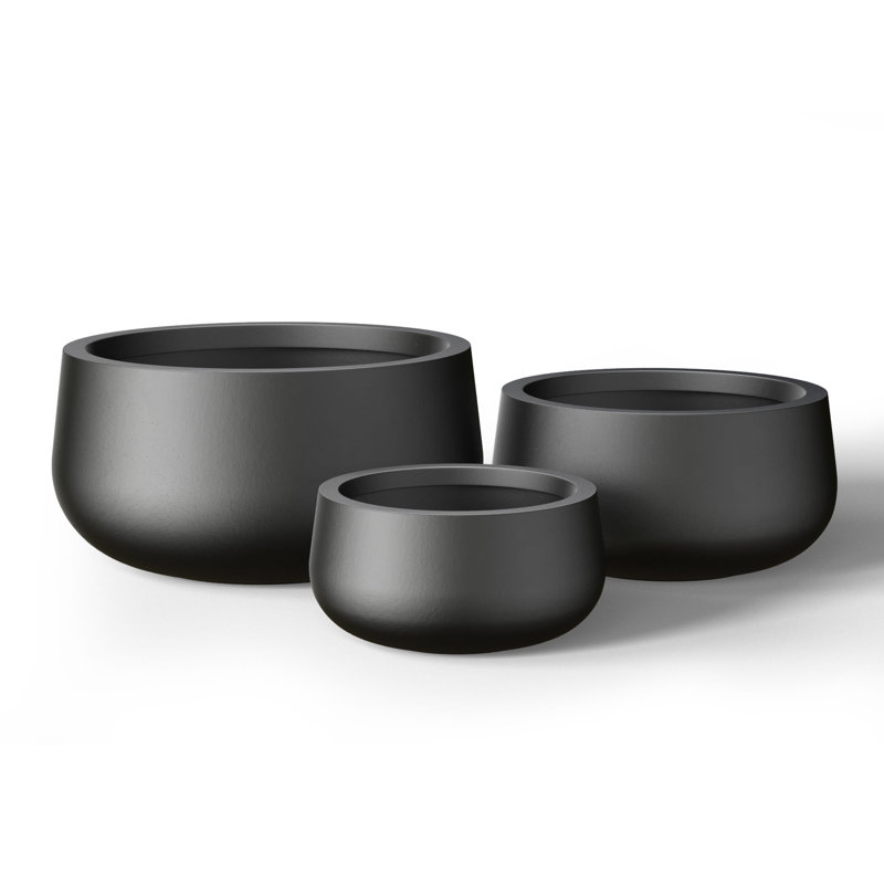 Lupin Handmade Pot Planter, Charcoal Black