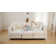 Chenille Storage Ottoman, Footstool Module Part for Chenille Sectional Sofa