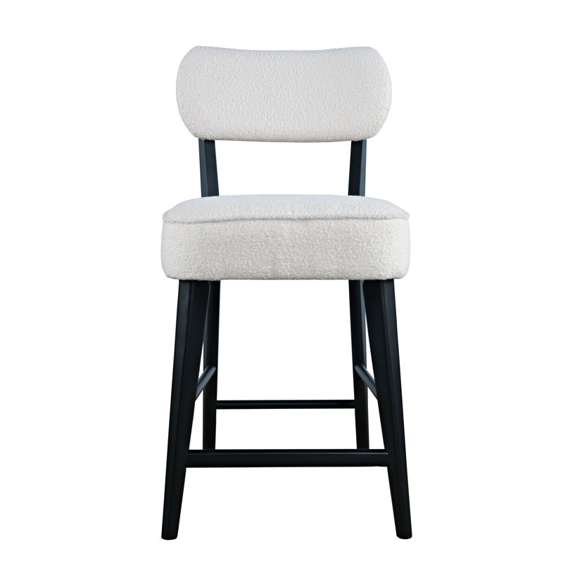 Tabouret de bar Donavan Mid-Century, Noir