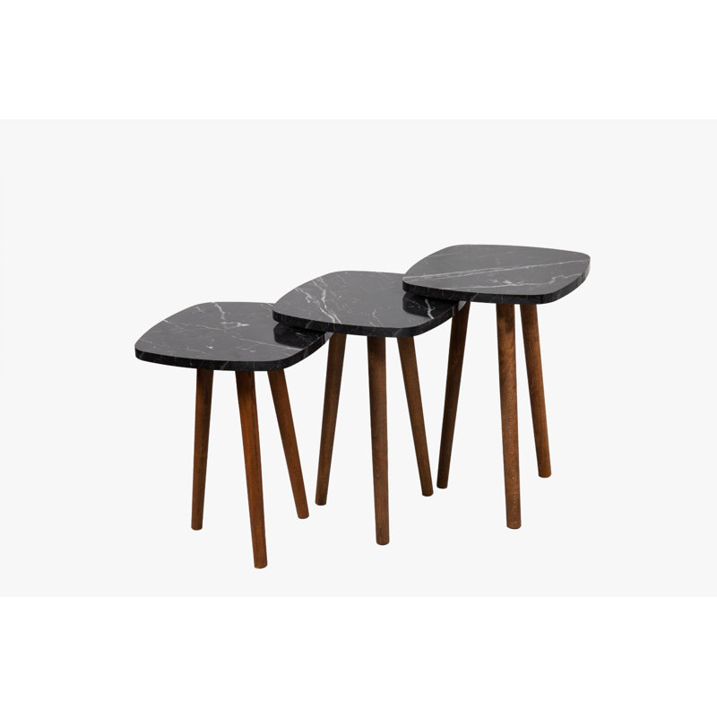 Lucious Nesting Tables, Black