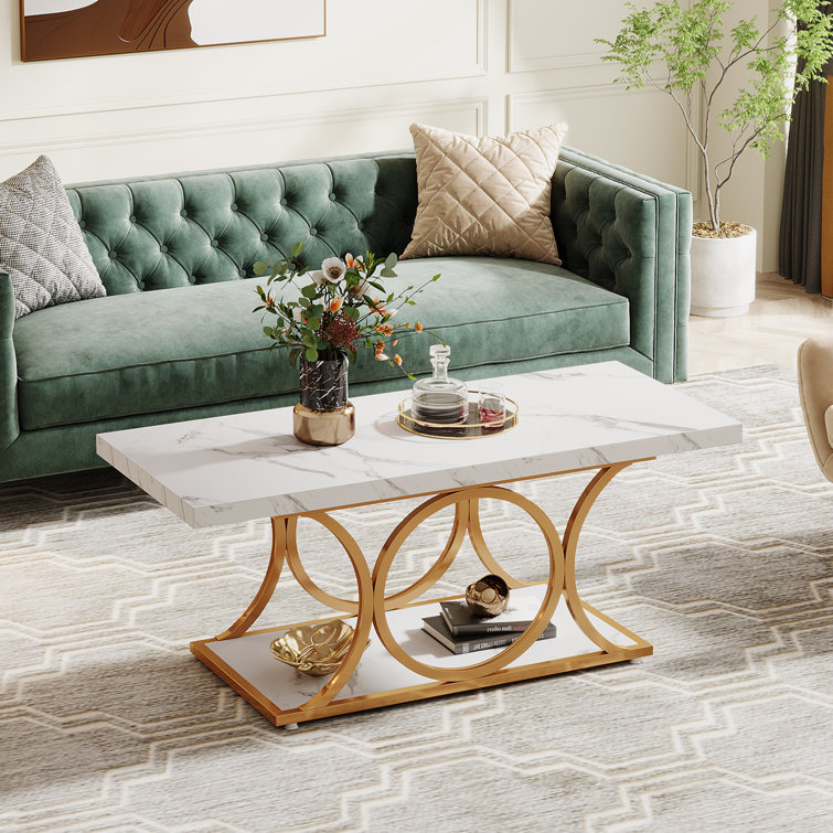 Dorier Open Coffee Table with Storage