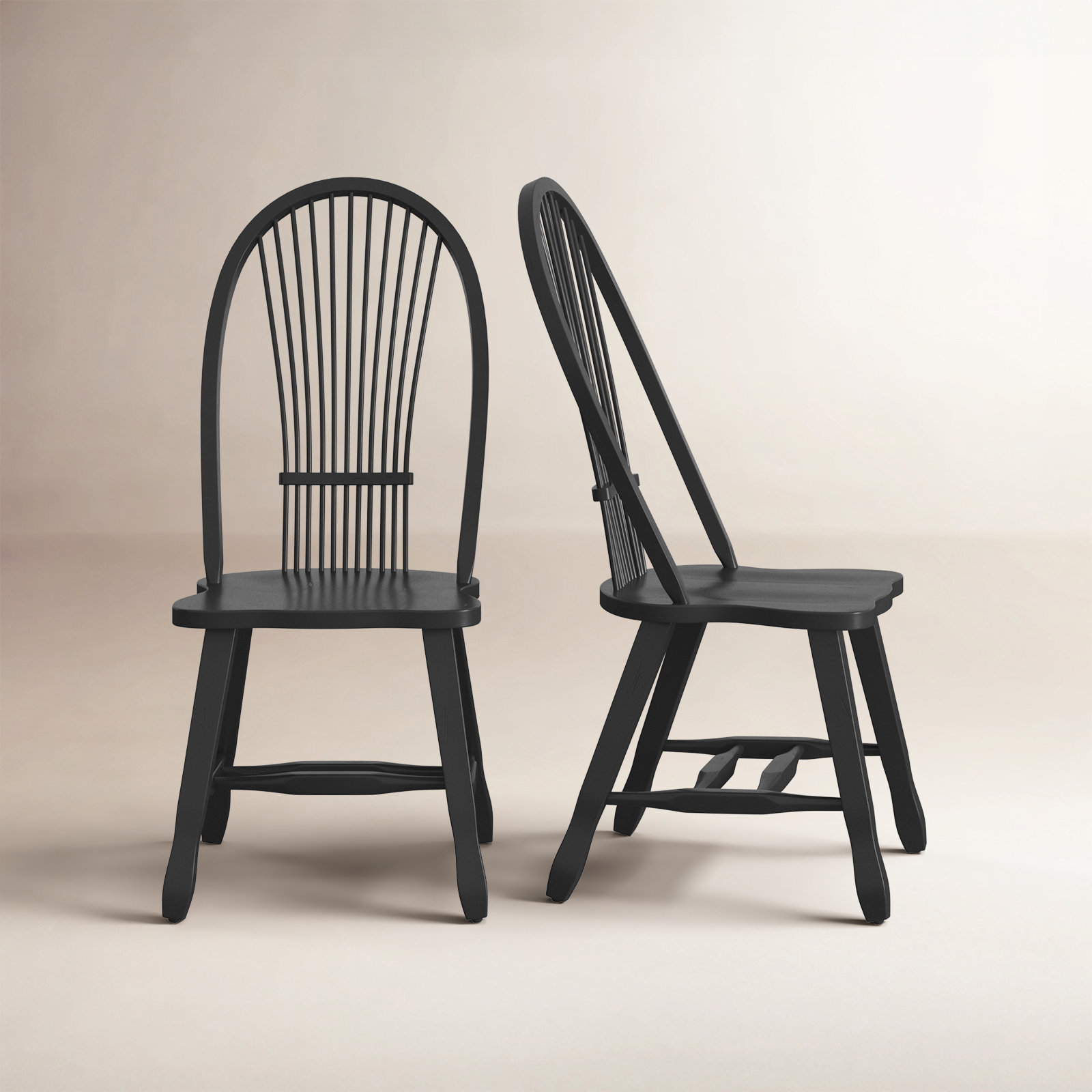 Makira Oak Side Chair, Black