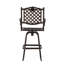 Tabouret de bar en fonte d'aluminium avec repose-pieds | Idée de cadeau