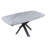 Arcibaldo Extendable Oval Metal Base Dining Table-1932197291