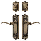 Nostalgic Warehouse Egg & Dart Entry Set with Swan Lever