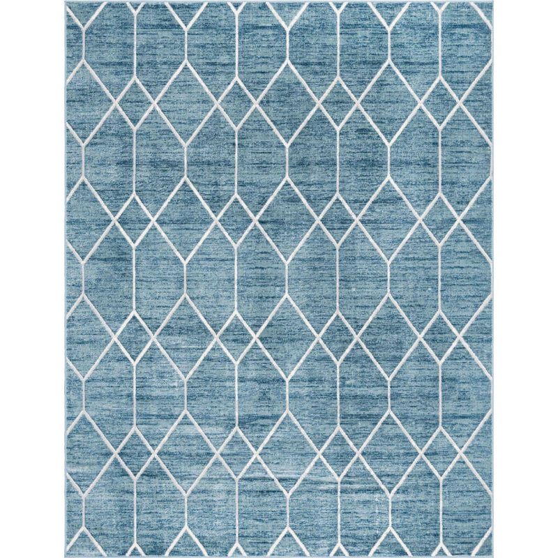 Clidy Abstract Indoor Rug, Rectangle 9' x 12'
