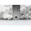 Tapis à poils longs gris / blanc-328422121