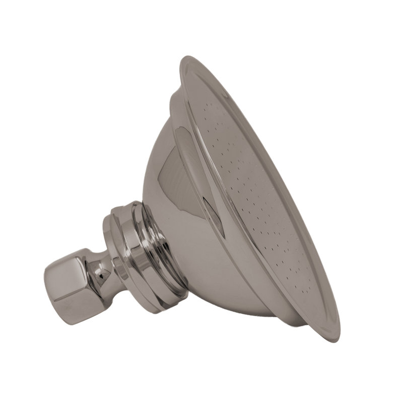 Shower Head 4-Inch Diameter with 1.75 GPM and Solid Brass Strom Living, Polished Nickel