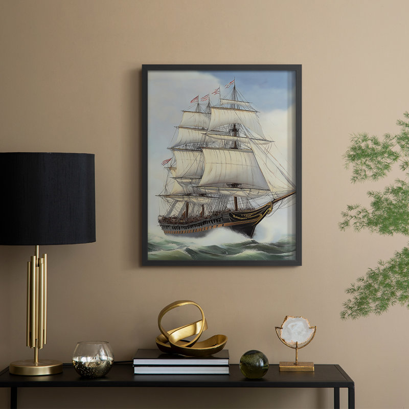 «NAUTICAL Series Lxxix», Noir, noir, noir, noir, H 21 po x l 17 po