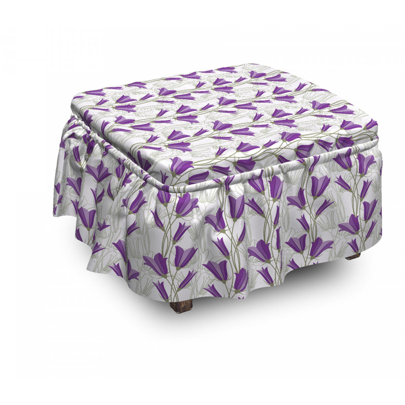 Housse pour repose-pieds bells bouquet