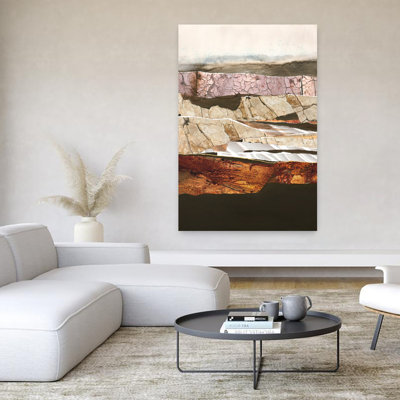 Élément terre, paysage abstrait contemporain, art naturel