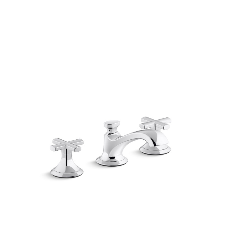 Script™ Sink Faucet, Low Spout, Chrome, Cross Handle