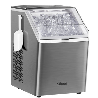 Débit quotidien du comptoir de machine à glaçons 44 lb, épaisseur de glace personnalisable et commodité autonettoyante