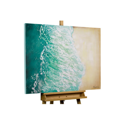 Hand -painted acrylic painting on Summer in Ibiza