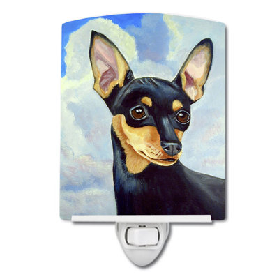 Min Pin Ceramic Night Light