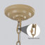 Lustre moderne 20 "à 4 couches en corde de chanvre tissé