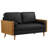 Kellan Vegan Leather Loveseat-105770612-105770614-105770617