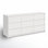 Commode double moderne avec tiroir White