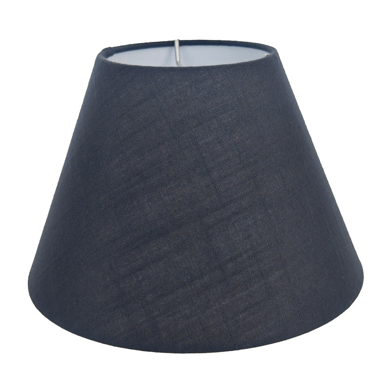 Stretch Small Bell Lamp Shade 5" Top X 10" Bottom X 7" Slant, Dark Blue