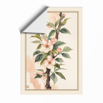 Flowering Branch Study Botanical - Framed Print