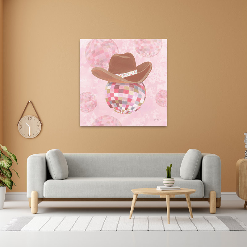 Disco Cowgirl Ii, art contemporain, H 48 po x l 48 po