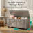 Storage Trunk with Safety Hinge, Manufactured Wood Chest with 4 Wheels, 39.37" x 15.74" x 19.48" for Bedroom, Living Room & Entryway-778258047-743015228