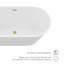 Baignoire de trempage autoportante en acrylique avec drain et trop-plein 59 po. X 29,5 po.-115692340