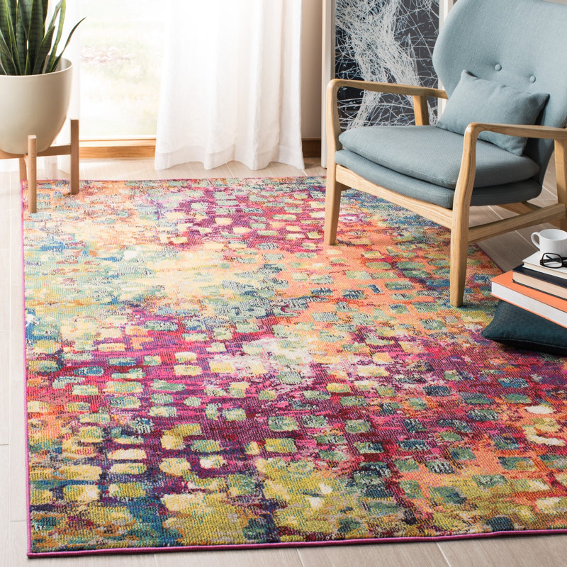 Vansickle Performance Abstract Rug, Rectangle 5'3" x 7'6"
