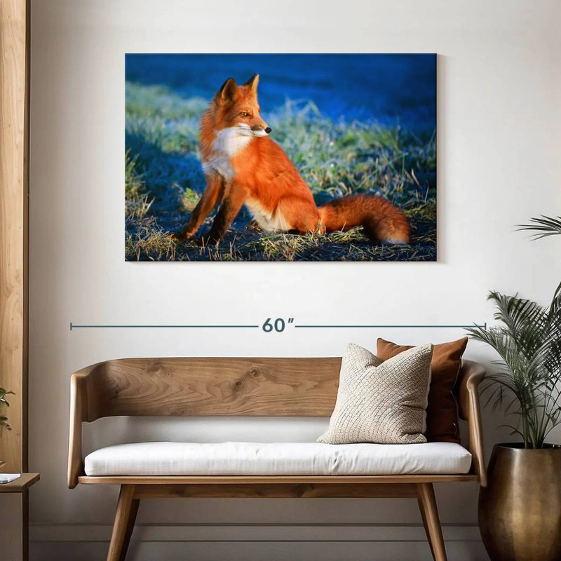 Brampt Regal Red Fox, 30" H x 45" W