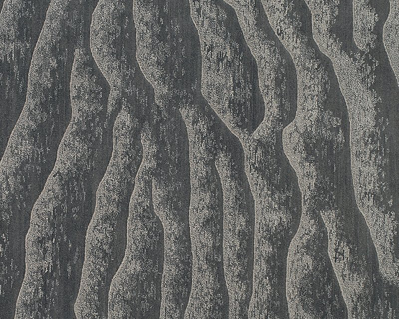 Dunes Wool Abstract Area Rug in Gray/Neutral, Rectangle 3' x 5'