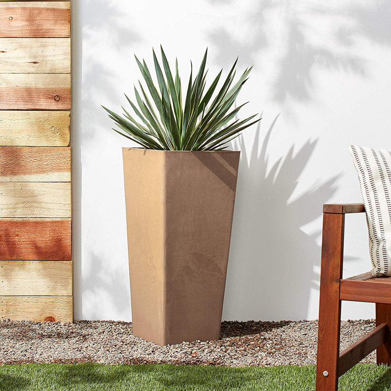 Pot à fleurs en plastique Musson, Taupe