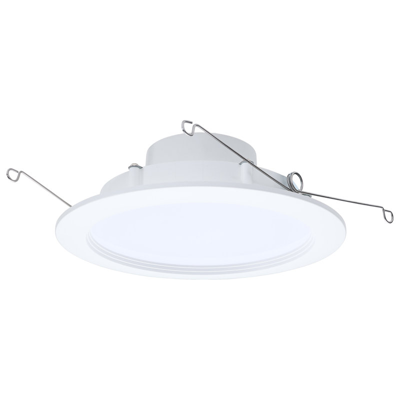 9/11/13W LED Downlight Retrofit 27K/30K/35K/40K/50K CCT 6 Inch Regressed Wafer Round