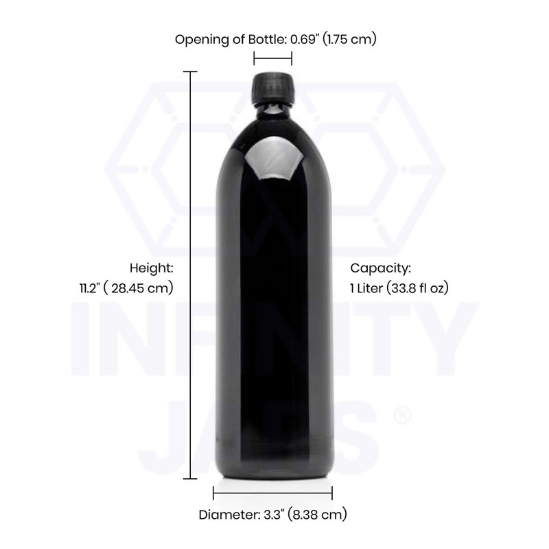 Infinity Jars 33.81oz. Glass Water Bottle
