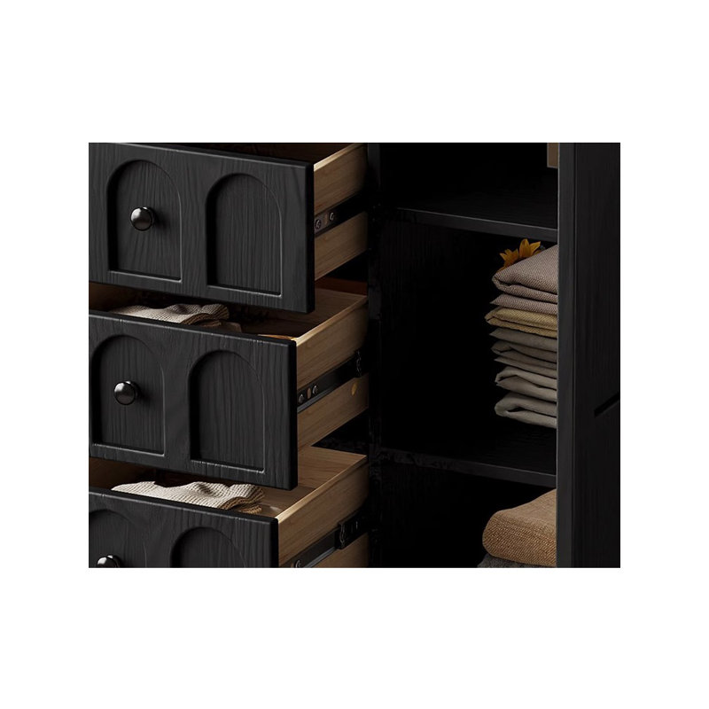 Trijal, Noir / bois / brun