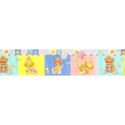 Bordure de papier peint auto-adhésive pour enfant 15 pi x 5 po Peel and Stick