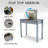 Multifunctional Vanity Desk with 3-Level Adjustable Lighting, Flip-Top Mirror, and Ample Storage for Compact Home Office Use-421786360