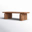 Chloe Solid Wood Sled Coffee Table-1453965481