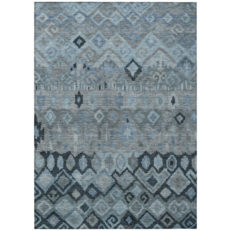 Machine Washable Indoor/Outdoor Matteson ACN2303 Casual Rug, Rectangle 10' x 14'